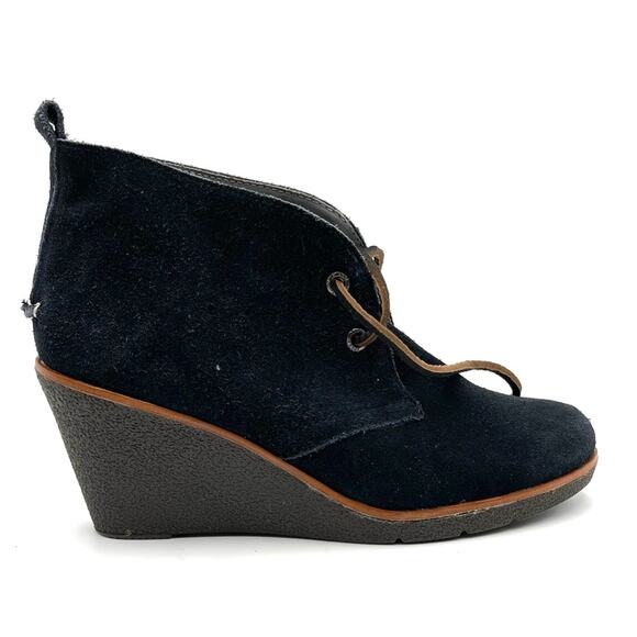 Sperry Harlow black ankle booties SIZE 7.5 EUC leather suede - Picture 10 of 10